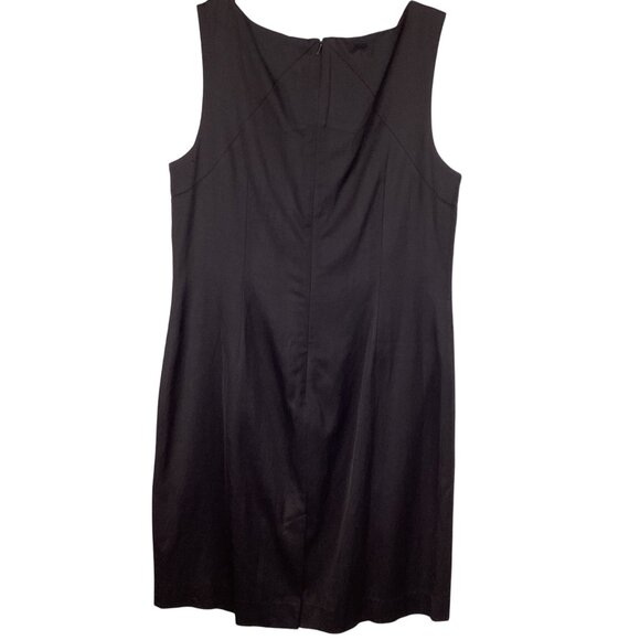 Talbots Womens Dress Size‎ 16 NWT Black Knot-Front Sleeveless Sheath Cocktail - Picture 6 of 10
